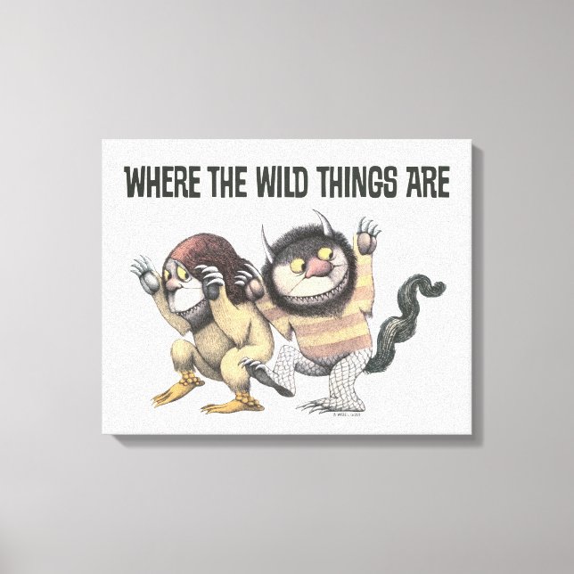 Toile Where the Wild Things Are | Two Wild Things (Recto)