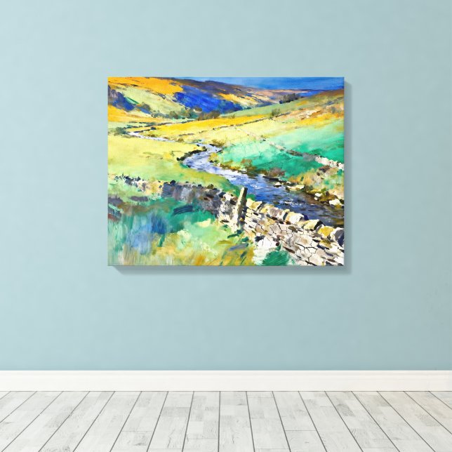 Toile "Where Water Sings" - Un paysage du Yorkshire (Insitu (Plancher de Bois))