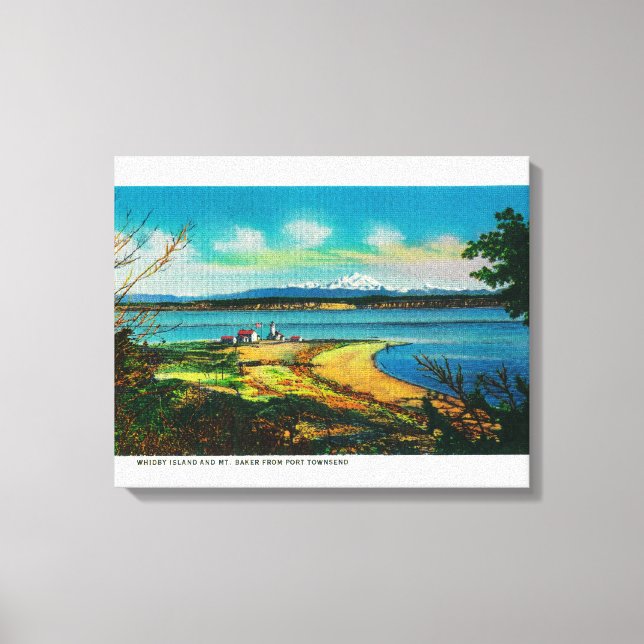 Toile Whidby Island et Mt Baker de Port Townsend (Recto)