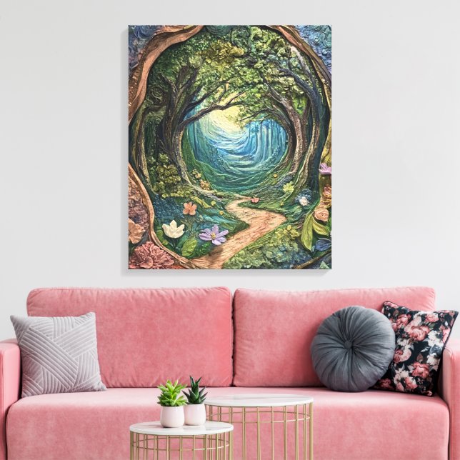 Toile Whimsy-Enchanted-Forest (Insitu(Salon))