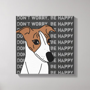 Toile Whippet chien pop art