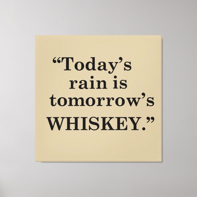 Toile Whiskey cite d'étranges paroles d'alcool (Recto)