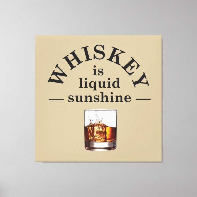 Toile Whiskey cite d'étranges paroles d'alcool (Recto)