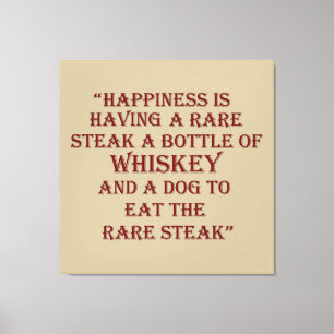 Toile Whiskey cite d'étranges paroles d'alcool