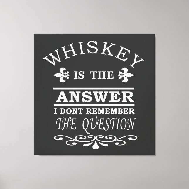 Toile Whiskey cite d'étranges paroles d'alcool (Recto)