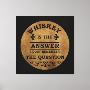 Toile Whiskey cite d'étranges paroles d'alcool
