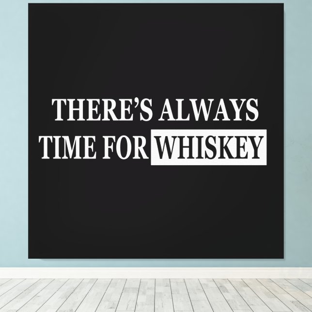 Toile Whiskey cite d'étranges paroles d'alcool (Insitu (Plancher de Bois))