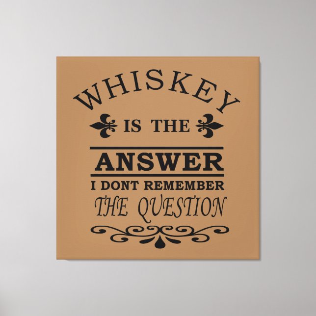 Toile Whiskey cite d'étranges paroles d'alcool (Recto)