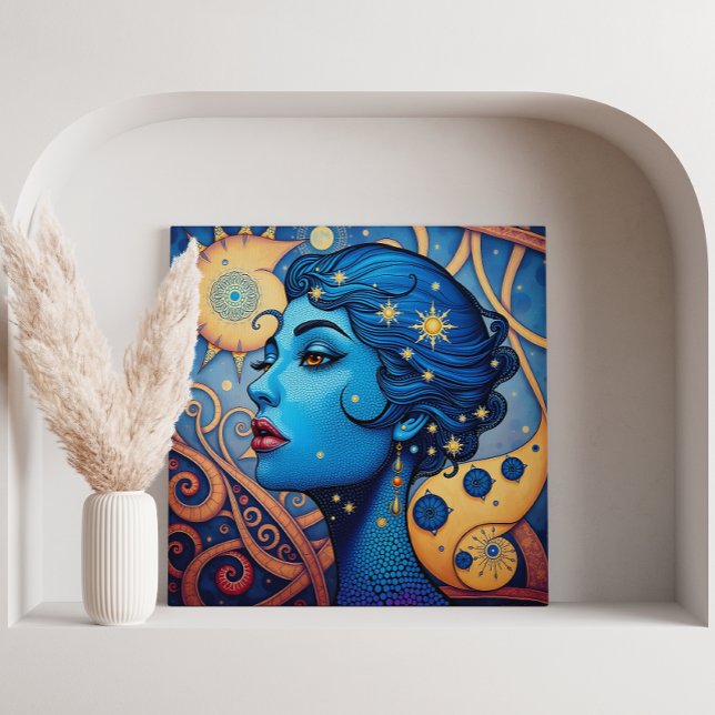 Toile Whispers en point et courbe (Whispers in Dot and Curve Canvas Print)