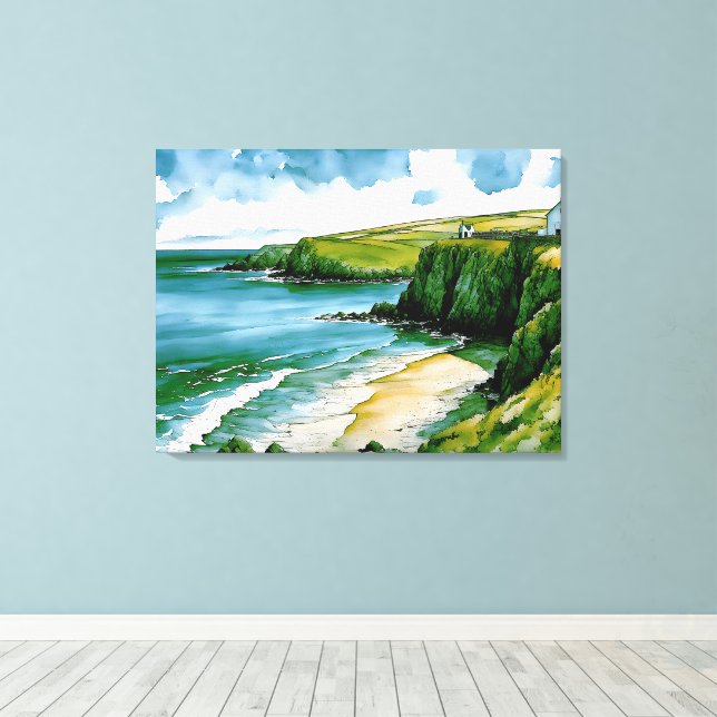 Toile Whispers of the Celtic Sea (Insitu (Plancher de Bois))