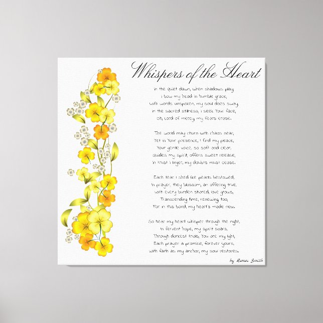 Toile Whispers of the Heart Canvas Imprimer (Recto)
