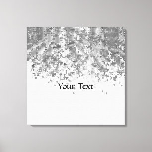 Toile White and Faux glitter personalized