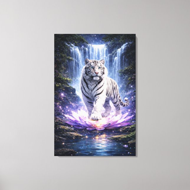 Toile White Tiger Fantasy Art | Man Jiang Hong Art Serie (Recto)