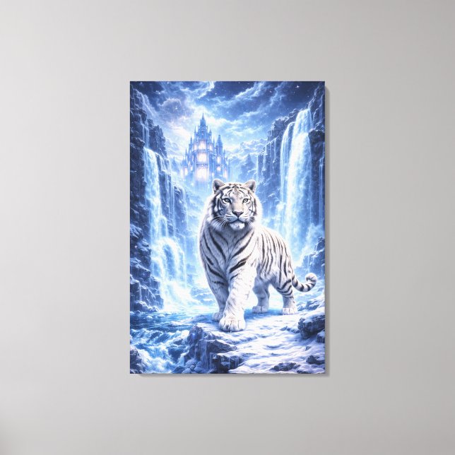 Toile White Tiger Fantasy Art | Man Jiang Hong Art Serie (Recto)