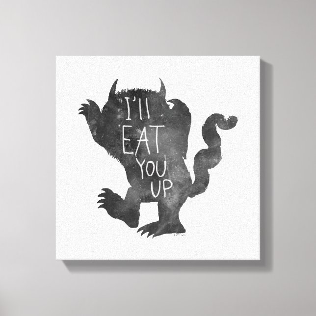 Toile Wild Thing | Je vais te manger (Recto)