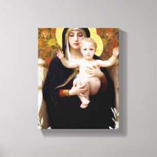 Toile William Bouguereau- Madonna des lis