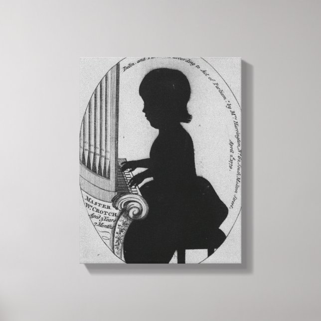 Toile William Crotch jouer l'orgue (Recto)