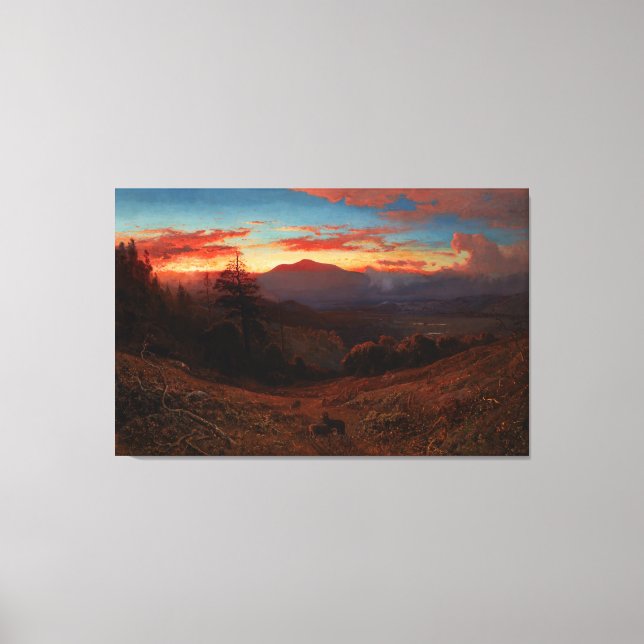 Toile William Keith_Sunset sur le mont Diablo (Recto)