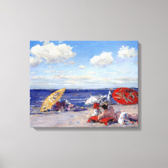 Toile William Merritt Chase En bord de mer (Recto)