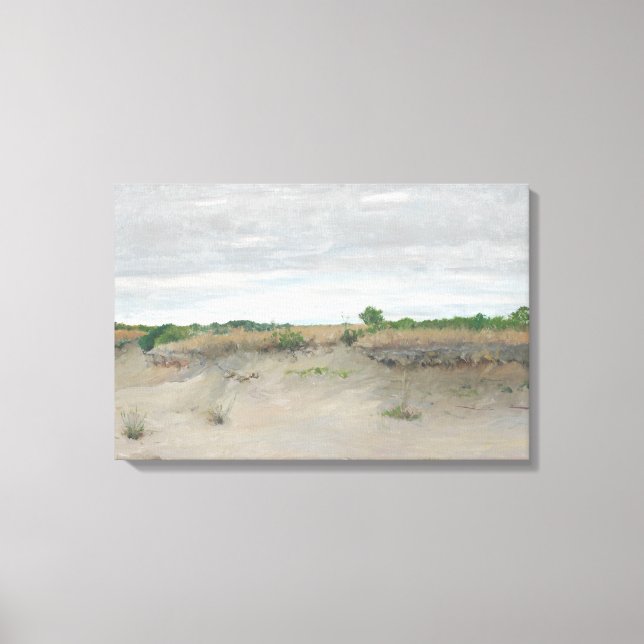 Toile William Merritt Chase - Sables balayés par le vent (Recto)