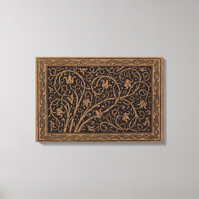 Toile William Morris Campion Cuir Damassé (Recto)