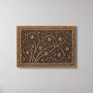 Toile William Morris Campion Cuir Damassé