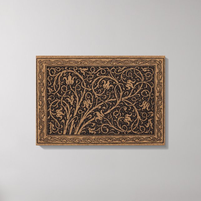 Toile William Morris Campion Cuir Damassé (Recto)