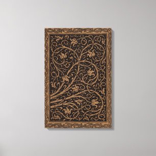 Toile William Morris Campion Cuir Damassé