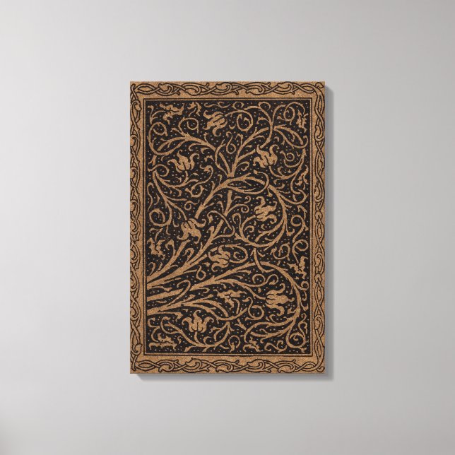 Toile William Morris Campion Cuir Damassé (Recto)