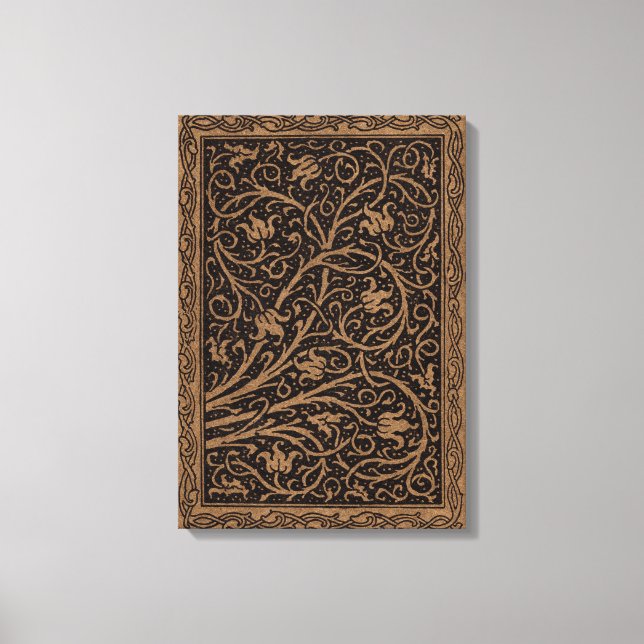 Toile William Morris Campion Cuir Damassé (Recto)