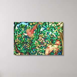 Toile William Morris Fox et Pheasestry Imprimer