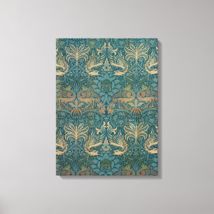 Toile William Morris Peacock et Dragon Textile Design