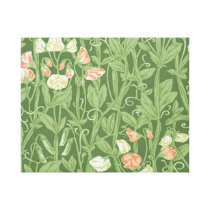 Toile William Morris Sweet Pea Floral Design