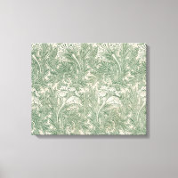William Morris tulip fond textile vert