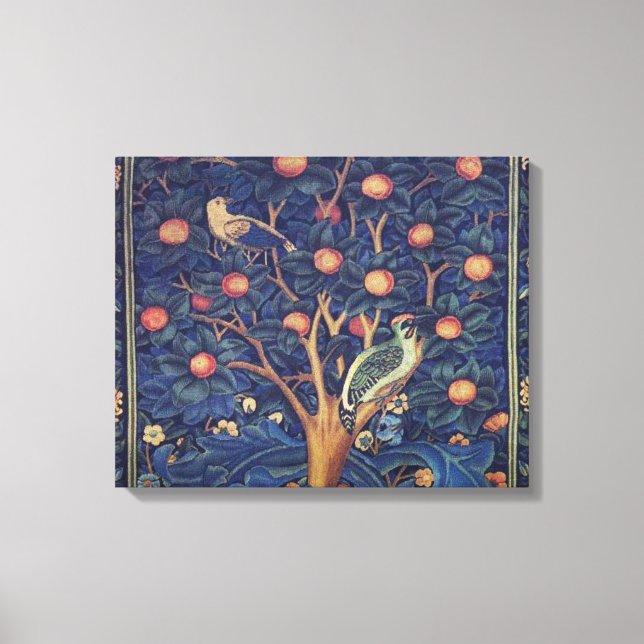 Toile William Morris Woodpecker Tapestry Arts & Artisana (Recto)