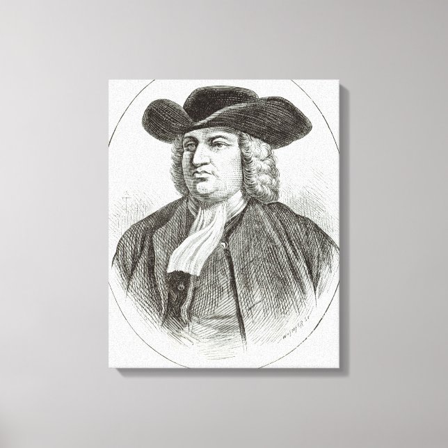Toile William Penn gravé par Josiah Wood Whymper (Recto)