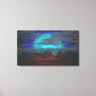 Toile William Turner d'Oxford - A View of Oxford (Mod)