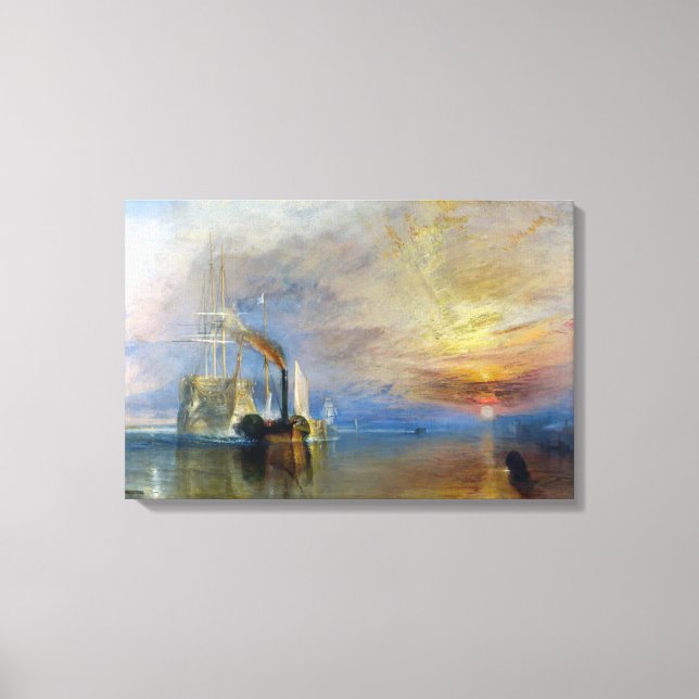 Toile William Turner - Le Temeraire en remorque (Recto)