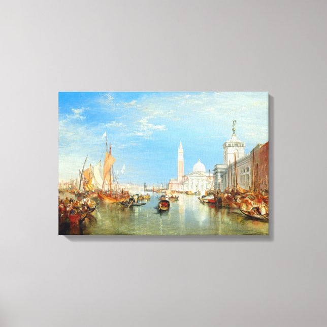 Toile William Turner - Venise, le Dogana et San Giorgio (Recto)