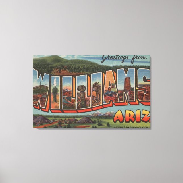 Toile Williams, Arizona - Scènes de grandes lettres (Recto)