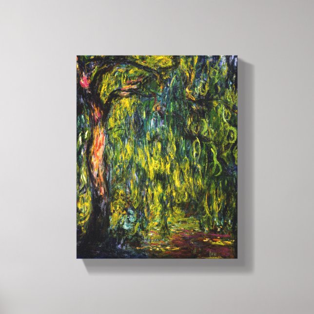 Toile Willow pleuvoir par Claude Monet (Recto)