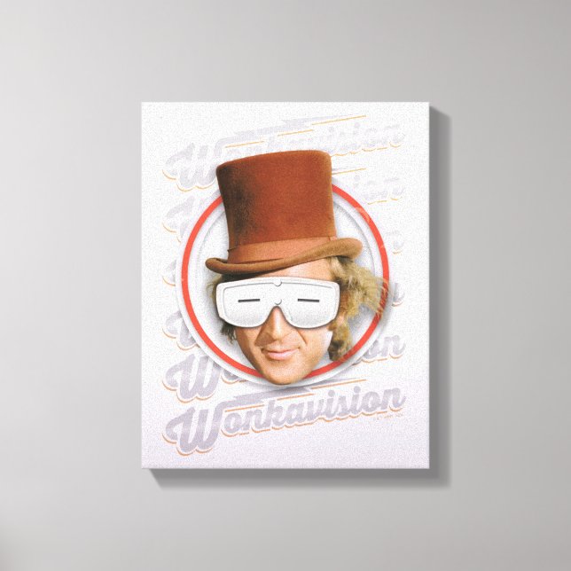 Toile Willy Wonka dans les lunettes de Wonkavision (Recto)