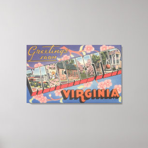 Toile Winchester, la Virginie - grandes scènes de lettr