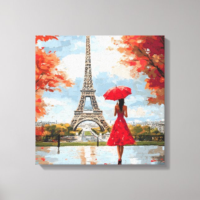 Toile Wind Romance Paris Chic Walk (Recto)