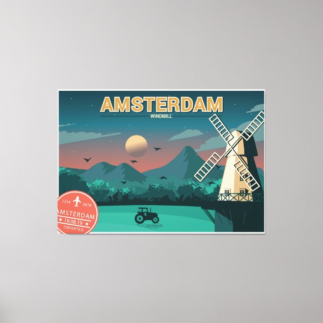 Toile Windmill Amsterdam (Recto)