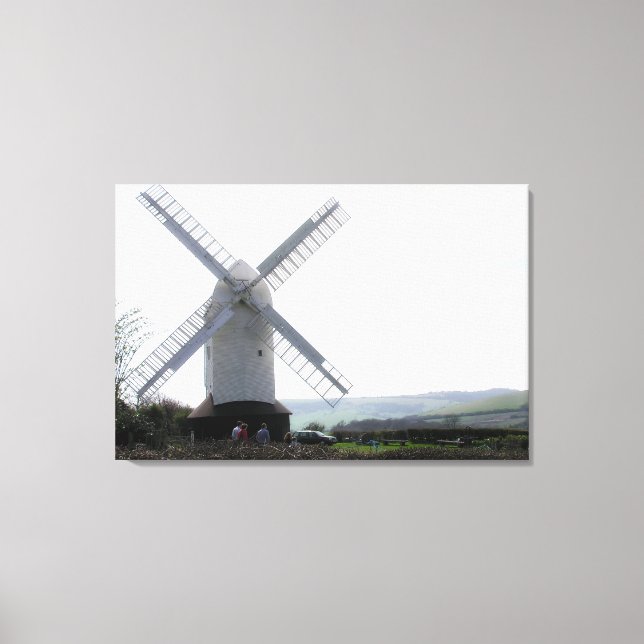 Toile Windmill : Jack & Jill Sussex UK Photographie (Recto)
