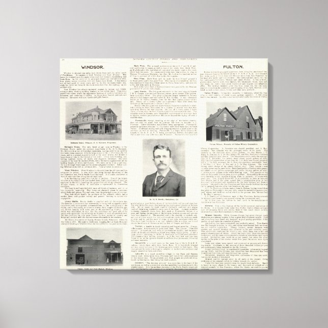 Toile Windsor, Fulton, Californie (Recto)