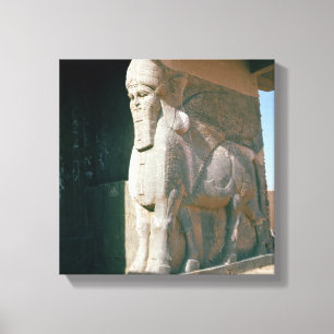 Toile Winged humain-a dirigé le taureau, période