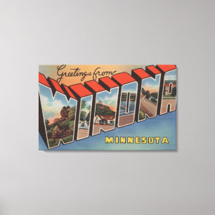 Toile Winona, Minnesota - grandes scènes de lettre