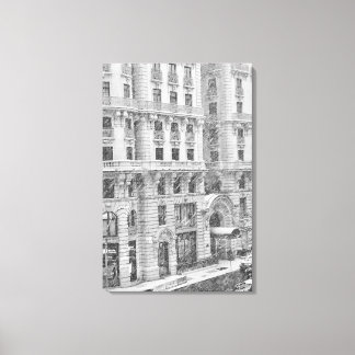 Toile Winter NYC Upper West Side Photography on Canvas